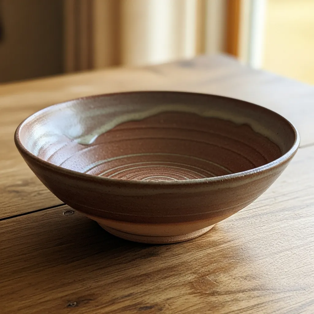 Hand-thrown ceramic bowl
