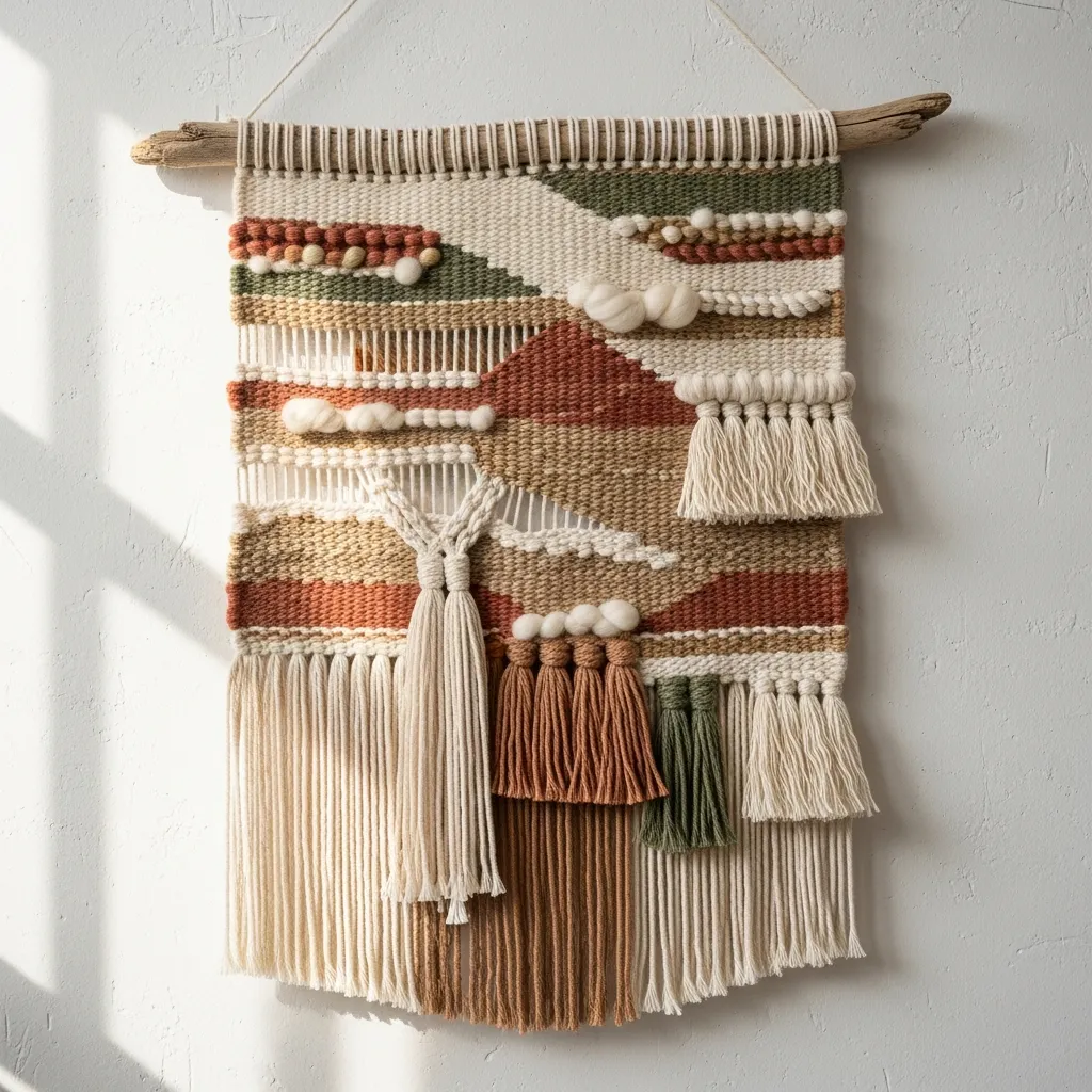 Woven wall hanging