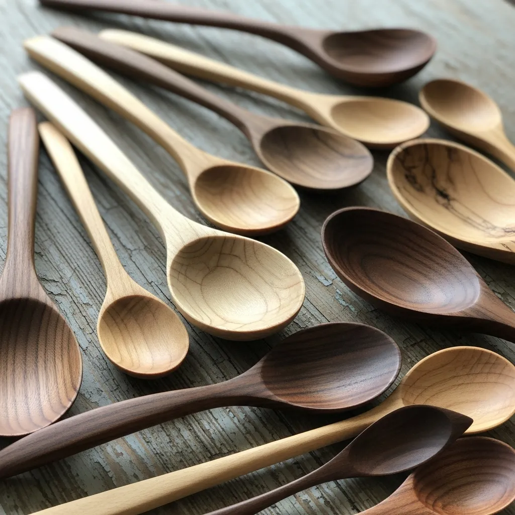 Handcrafted wooden spoons